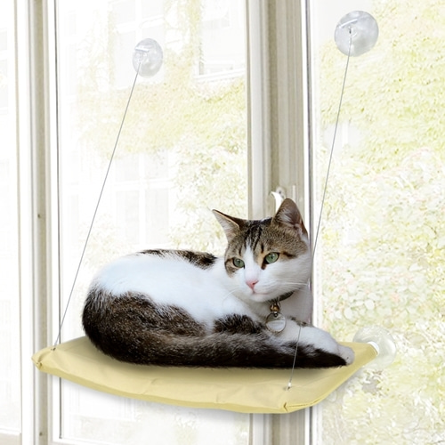 [6차재입고]득템상회 고양이 전용 창문 부착 해먹